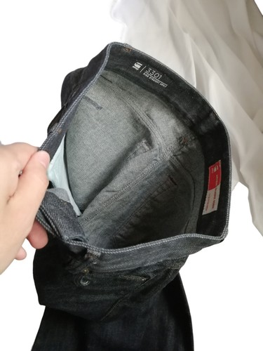 G STAR RAW 3301 Vaqueros Ribete Japonés Unisex - Imagen 10 de 12