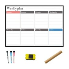 A3 Weekly Planner Whiteboard Fridge Magnet Daily Message Drawing Notes