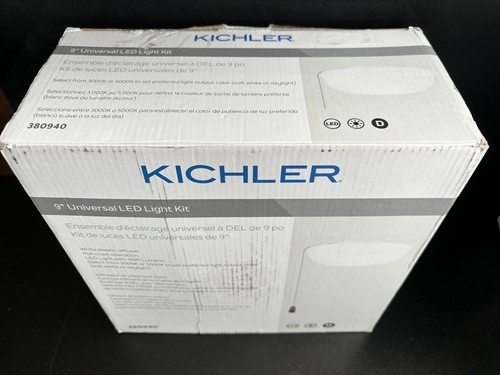 Kichler 380940 9"W Single LED Ceiling Fan Light Kit - White - Picture 5 of 6