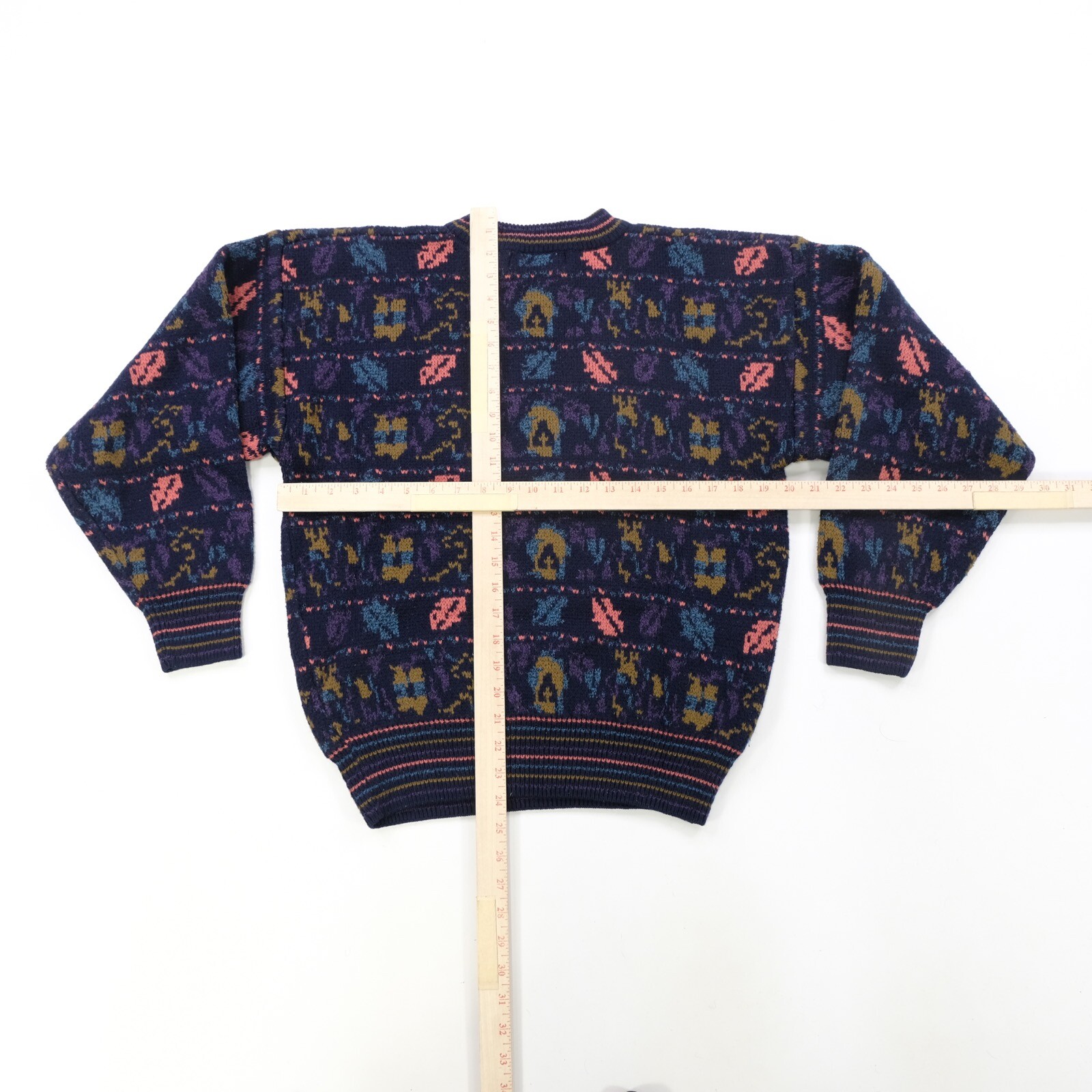 Rare Vintage OAKTREE Crazy Abstract Pattern Acryl… - image 5