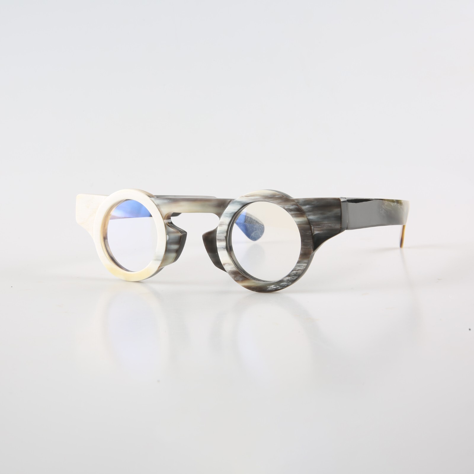 Eyewear Round Unique Vintage Handmade Horn Reading Man Glasses Eyeglass Frames