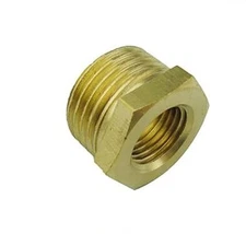 Pipe Fitting BSP BSPP 1/2” Female to 3/4" Male Brass Gauge Adapter Bushing P-AU