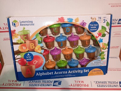 Learning Resources Alphabet Acorns Activity Set NEW.