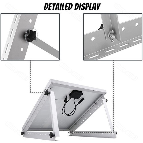 Solar Panel RV Tilt Mount Brackets Kit System Roof Flat Surface Adjustable Frame - Picture 9 of 17