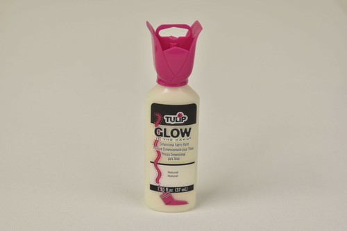 Pintura de tela luminosa de tulipán de 1,25 oz con brillo natural en la oscuridad para artesanías - Imagen 2 de 3