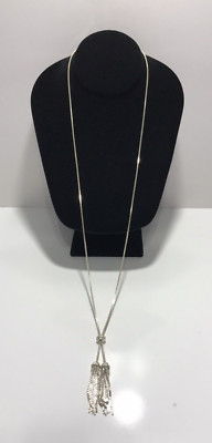 AK Sterling Silber Box Kette Quaste Lariat Halskette Atasay Kuyumculuk
