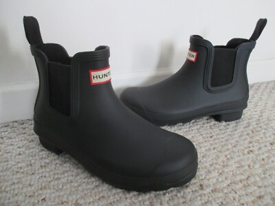 Hunter Men's Refined Chelsea Boots Zwart | YMFS9060RMABLK