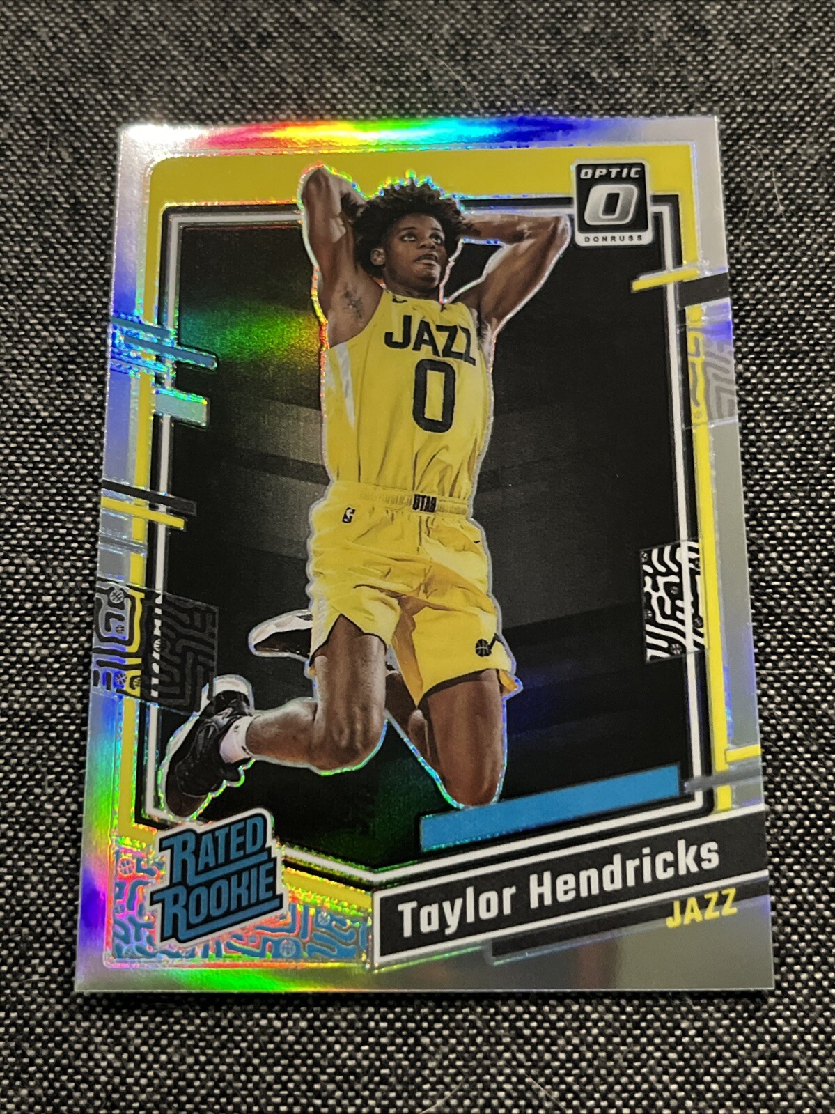 Taylor Hendricks Silver Holo Prizm Rated Rookie RC 2023-24 Optic Card #233 Jazz