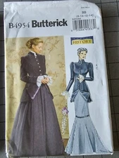 Butterick Early 20th Century Dress/Suit Costume Pattern 4954 - Sizes 8-14