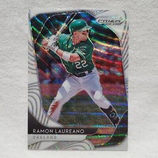 2020 Panini Prizm White Wave Prizm #15 Ramon Laureano Oakland Athletics
