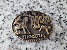 1978 NFR National Finals Rodeo Hesston Belt Buckle