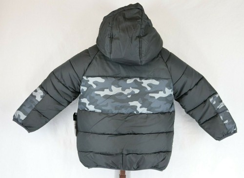 Cozy Puffer Boys Black Camo Full Zip 