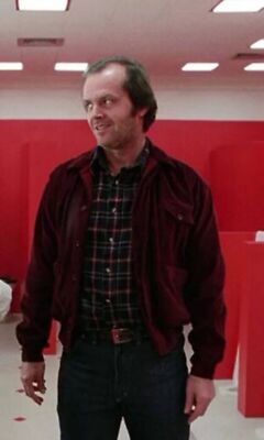 Jack Torrance The Shining Red Corduroy Bomber Jacket For Men