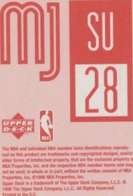 1998-99 Upper Deck Michael Jordan MJ Sticker Collection - Michael