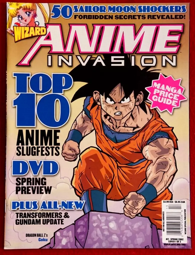 Wizard Anime Invasion #2 Dragon Ball Z Spring 2002 Magazine