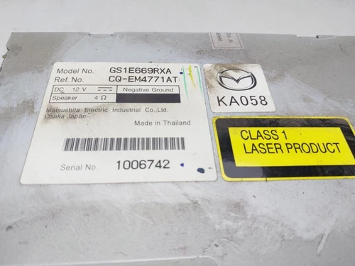GS1E669RXA Sistema Audio/Radio Cd para MAZDA 6 BERLINA (GH) 2008 8191218 - Imagen 4 de 10