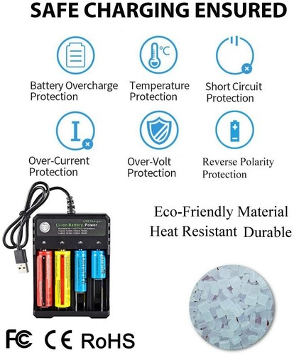 1865 Battery Charger Smart 4 Slots For Rechargeable Li-Ion FAST Charge AU PLUG - Picture 22 of 37
