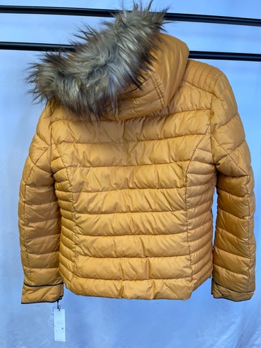 Calvin Klein Womens Mustard Holly Land Hooded Insulated Parka Jacket Size M - Picture 2 of 12