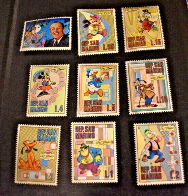 1970 San Marino Scott #736-745 - Disney Set of 9 - MNH/OG/VF | eBay