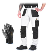 Arbeitshose Malerhose weiß Bundhose Herren Arbeitskleidung Malerkleidung