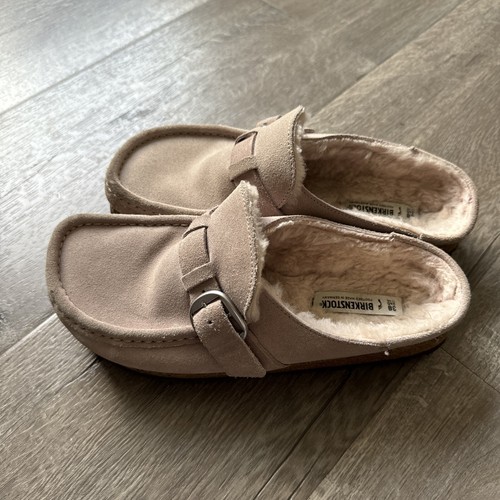 Mocasines Birkenstock para mujer blanco roto/rosa talla 38/7-7,5 - Imagen 2 de 9