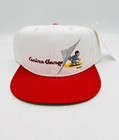 Vintage Curious George Monkey Youth Baseball Hat Adjustable Strap Cap New