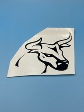 Bull Head vinyl Sticker Cut