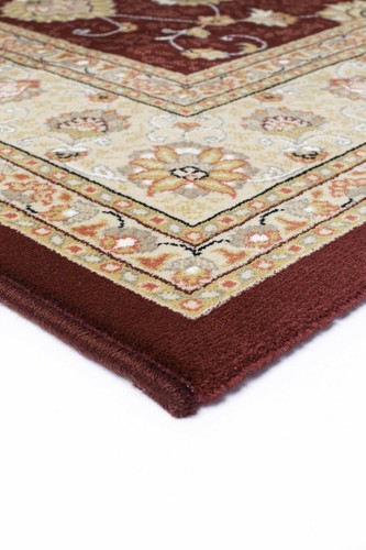 Rojo Oscuro Clásico Diseño Oriental Fácil Cuidado Duraderas Alta Calidad Alfombras Hall Corredor - Imagen 8 de 11