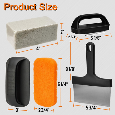#ad 26 Pcs Griddle Cleaning Kit for Blackstone Easy Cleaning on Hot or Cold Surface $34.14