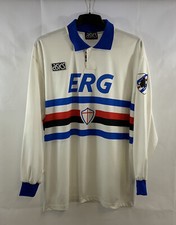 Sampdoria Matchworn Sacchetti 6 L/S Away Football Shirt 1993/94 (XL)