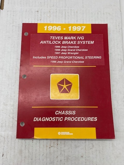 1997 Jeep Grand Cherokee 故障診断マニュアル 1997 Jeep Grand Cherokee Factory Shop Chassis Diagnostic