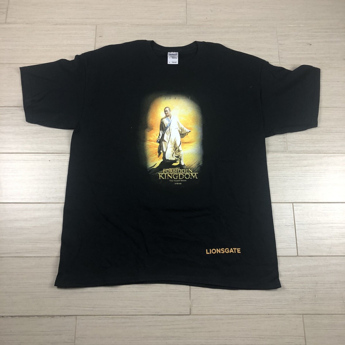 Vintage The Forbidden Kingdom Jet Li Jackie Chan Movie Promo T 