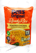 3 pack  BEN'S Original Ready Rice Roasted Chicken Flavored w/ Carrots  Herbs