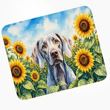 Caroline's Treasures Weimaraner in Sunflowers Mouse Pad