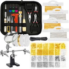 Jewelry Making Supplies Kit with Jewelry Making Tools Jewelry Findings Neckla...