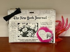 Kate Spade New York Journal Ooh La La Bella Large Newspaper Pouch Clutch Kate Spade New York Journal Ooh La La Bella Large Newspaper Pouch Clutch