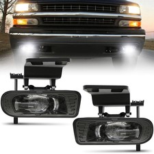 Led Fog Lights Bumper Lamps Assembly For 1999-2002 Chevy Silverado 1500 2500