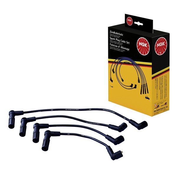 ZüNdleitungssatz 4 Kabel Schwarz NGK Aftermarket-Expertise FüR Fiat Punto-image