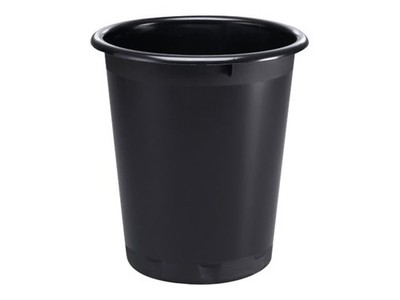 Durable BASIC Trash Can 13l Black 1701572221