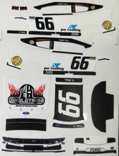 Custom 2025 Timmy Hill 66 Skeletron 1/64 Scale NASCAR Peel  Stick Decals