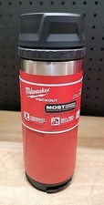 Milwaukee 48-22-8395R Packout Red 18 Oz. Insulated Metal Bottle W/ Twist Sip Lid