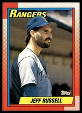 1990 Topps Jeff Russell Texas Rangers #80