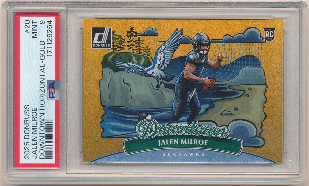 Jalen Milroe Panini Donruss Downtown Horizontal #20 Gold