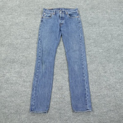 Levi's 501 Jeans Mens 29x34 Blue Original Fit Straight Leg Button Fly Denim