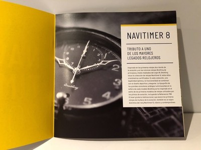 Catalogue Catálogo BREITLING 1884 - Navitimer 8 - About Watches Relojes Montres