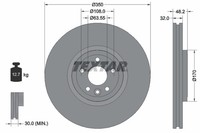 2Er-Set 2Er Set Bremsscheibe Textar 92308105 Jaguar T4N1803
