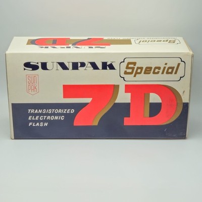 Vintage Sunpak 7D Special Electronic Flash NOS w/ Box Manual