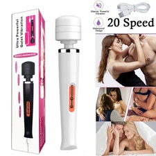 Waterproof Full-Body Wireless Massage Wand with 10 Vibrations - Magic Touch!