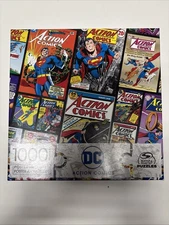 DC Action Comics 1000 Piece Jigsaw Puzzle SUPERMAN With Poster Spin Master NEW