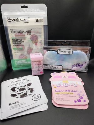NEW The Crème Shop Facial Beauty Bundle Mask Eyes Lips Face